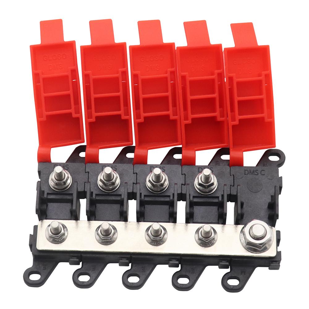 Distribution Block 1 in 4 out 4-way Fuse Holder 200A  Multi-pole Fuse Block