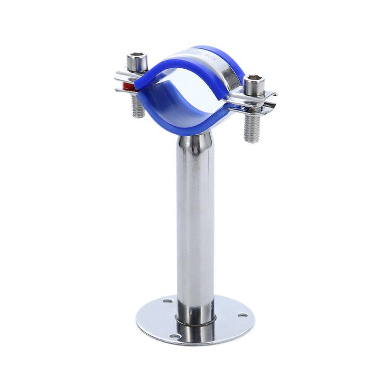 Decorative 304 Stainless Steel Pipe Bracket with Base for Water & Gas Pipes