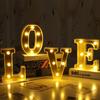 Bestselling Gold-Plated LED Letter Shape Lights for Weddings, Birthdays, and Proposals