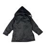 and American Single Men's Autumn and Winter Cotton Added Mid-Length Outerwear Casual Retro Solid Couple Hood Cotton-Padded Clothes Loose Plus size
