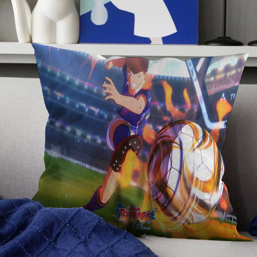

Anime Captain T-Tsubasa Soccer Pillow Gift Home Office Decoration Bedroom Sofa Car Cushion Cover Case 45x45 12x12Inch