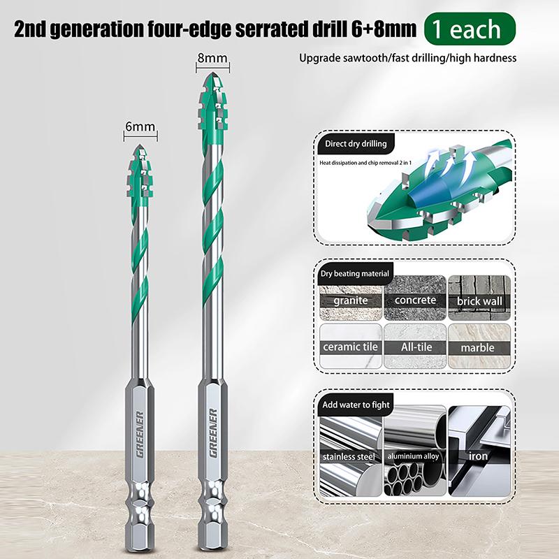 Blade Sawtooth Eccentric Drill Bit Tile Concrete Drilling Special Electric Drill Head Ultra-High Hardness Machine Drill Bit