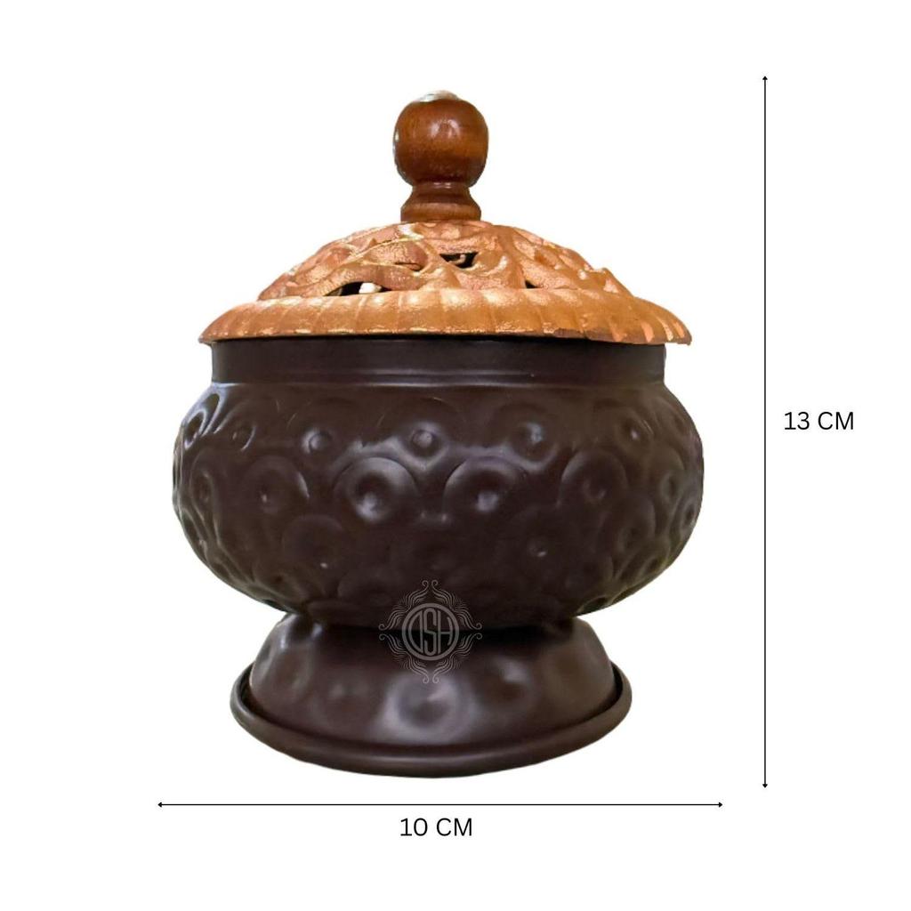DSH Incense Burner Home Purifying Loban Dhoop Dani Dhuni for Home and Office