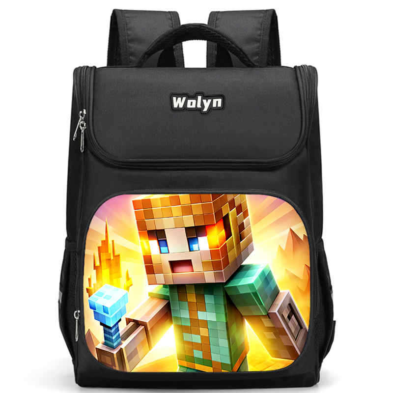Minecraft Schoolbag Multi-Functional High-Value Spine Protection To Reduce The Burden, A Must-Have Comfortable Backpack For Students