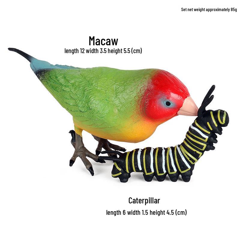 Children's Animal Simulation Toy Set: Eagle, Falcon, Secretary Bird, Owl Figurines