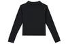Nike Long Sleeved T Shirt Women's Black Set in Shoulder CV4698-010