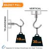 ZEXEF Versatile Magnetic Storage Hooks Strong Magnet Hooks Sturdy Hanging Solutions for Kitchen Bathroom Key Storage Hooks