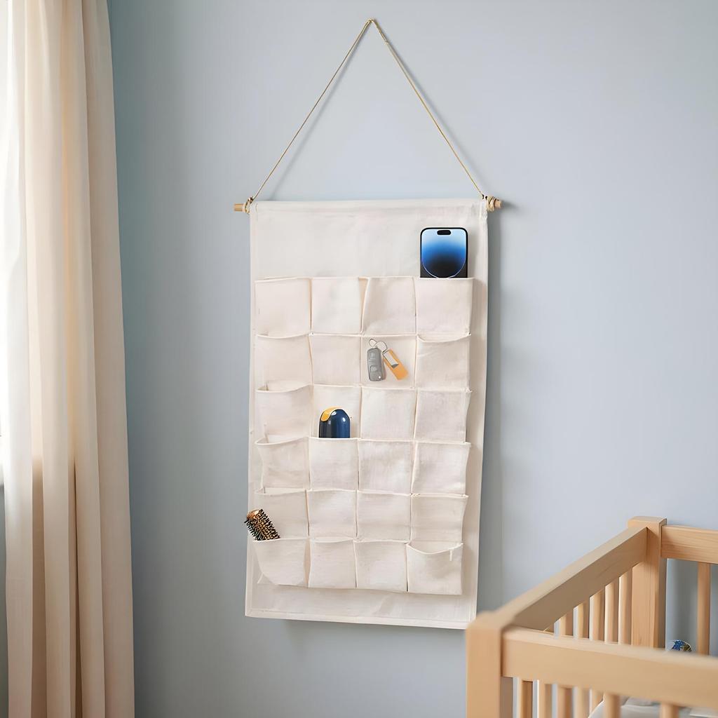 Christmas Fabric Countdown Calendar 24-Day Hangable Make Your Own Countdown Pocketses For Children Boys Girls Kids Students