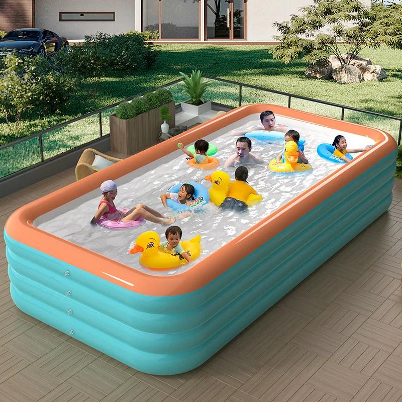 Thickened PVC Inflatable Swimming Pool for Adults and Children Outdoor Water Party Summer Garden Courtyard Home Foldable Pool.