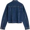 Calvin Klein American Vintage Minimalist Label Single-Breasted Collar Long Sleeve Denim Jacket Women Jacket Denim-Blue 40WK731