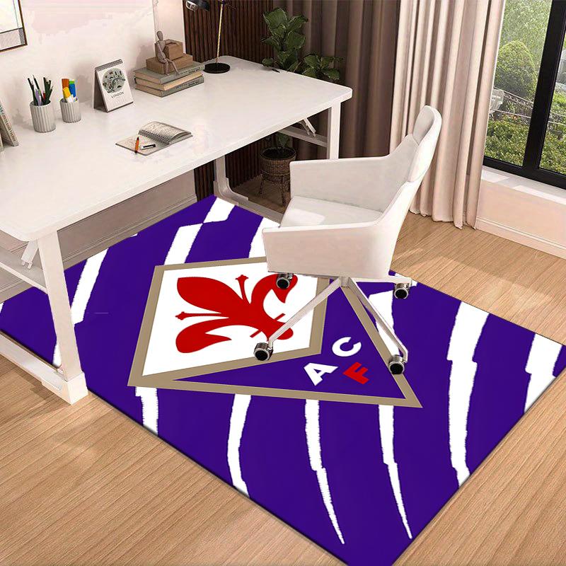 1PC Fiorentina Football Club Rug Game Carpet, Floor Mat for Bedroom Living Room Entryway Rug, Home Decor Idea Gift for Christmas birthday