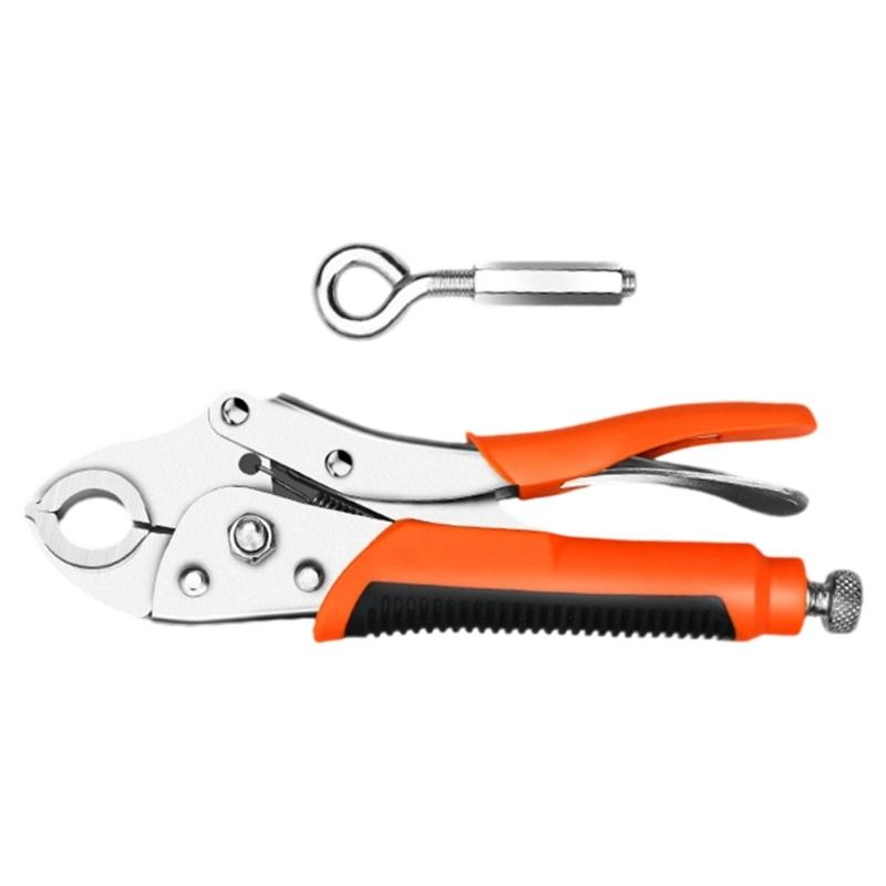 High Carbon Steel Floor Heating Pipe Wrench With WeldingFree Design 6cm Wide Jaw Opening For Efficient Maintenance Installation