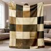 2026 Neueste Flanelldecke | Vintage Patchwork Karo, Weich, Gemütlich, Bequem, Polyester, Digitaldruck, Handwerkskunst, Ganzjahresgebrauch für Sofa, Bett,