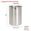 304 Stainless Steel Drop-proof Straight Cylinder Water Cup Without Handle.