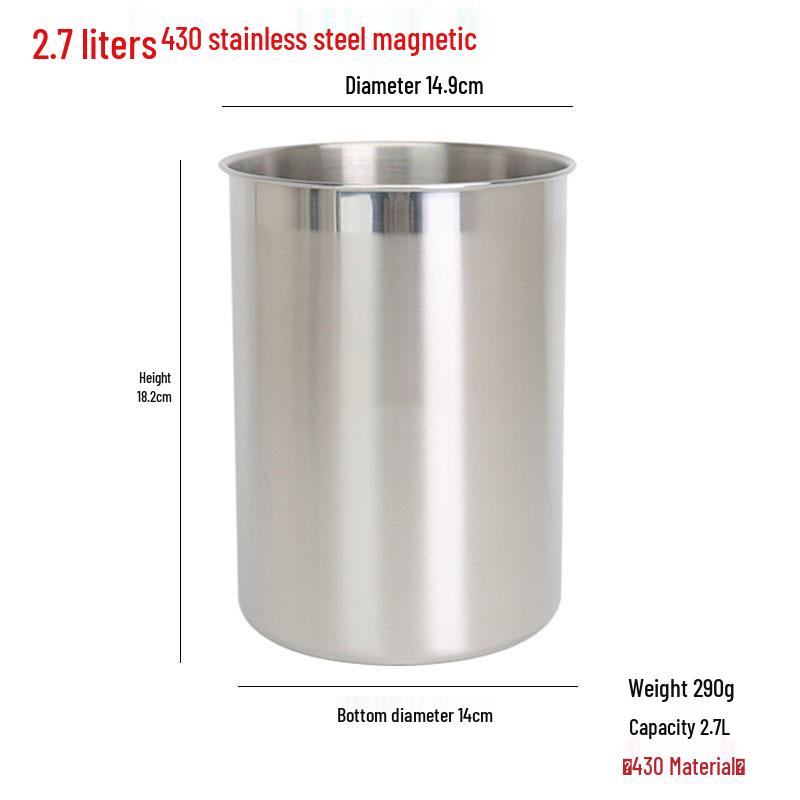 304 Stainless Steel Drop-proof Straight Cylinder Water Cup Without Handle.
