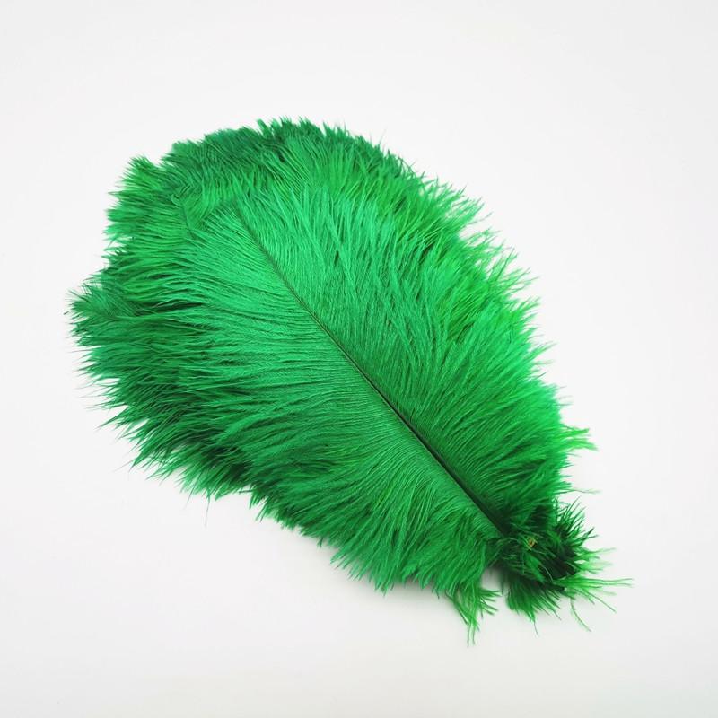 10Pcs Natural Dyed Fluffy Soft Ostrich Feather For Craft Diy Needlework Feathers Jewelry Making Dress Wedding Decoration 25-30Cm