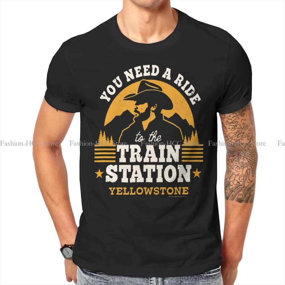 

You Need A Ride To The Train Station Special TShirt Yellowstone Dutton Ranch TV Show Casual T Shirt Summer T-shirt For Men Women XXXXXL чорний
