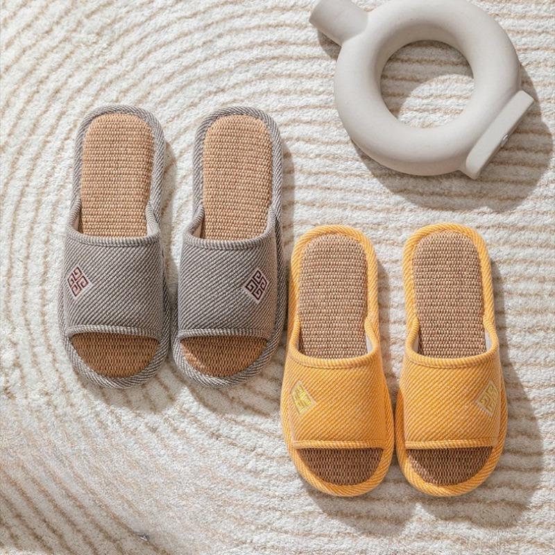 Linen Shoes, Women's Home, Indoor and Outdoor Anti-slip Slippers