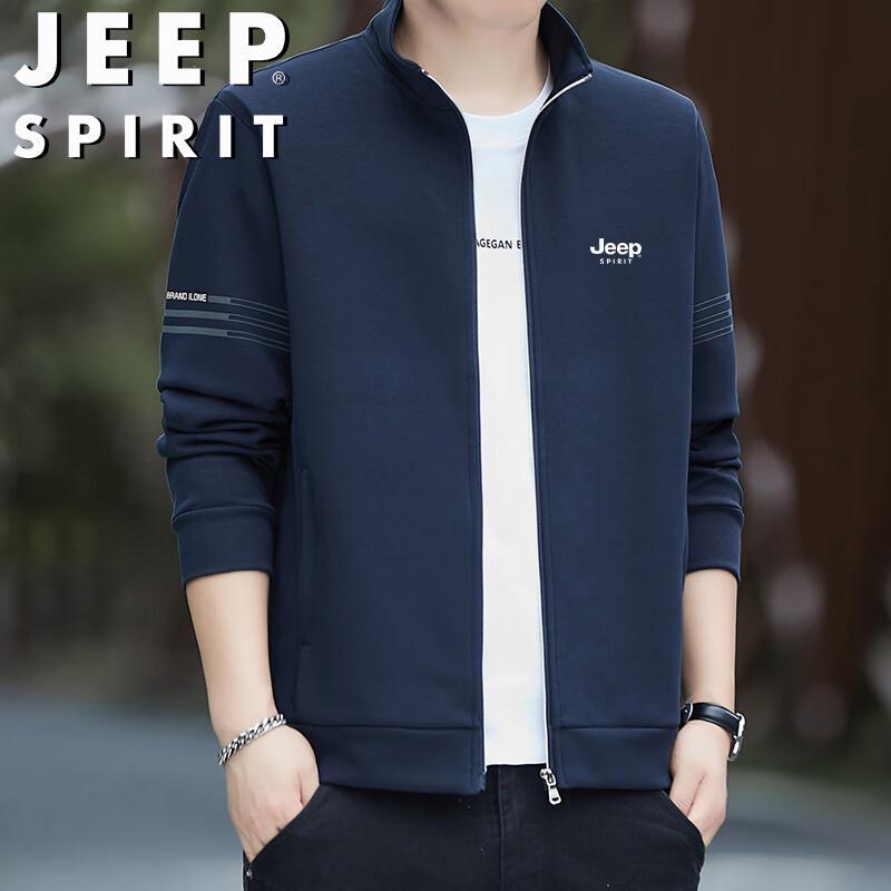 JEEP SPIRIT Men's Casual Stand Collar Jacket