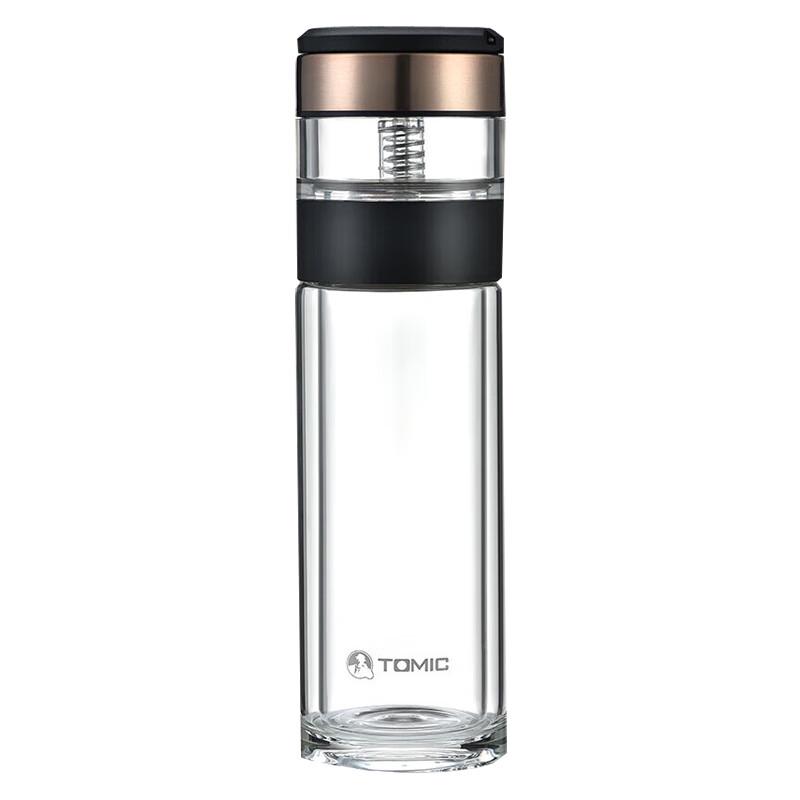 TOMIC TG80708 Tea Infuser Double-Layer Glass Cup