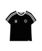 THE GREEN LAB Soccer Football Color Block Short Sleeve T-Shirt [Black]
