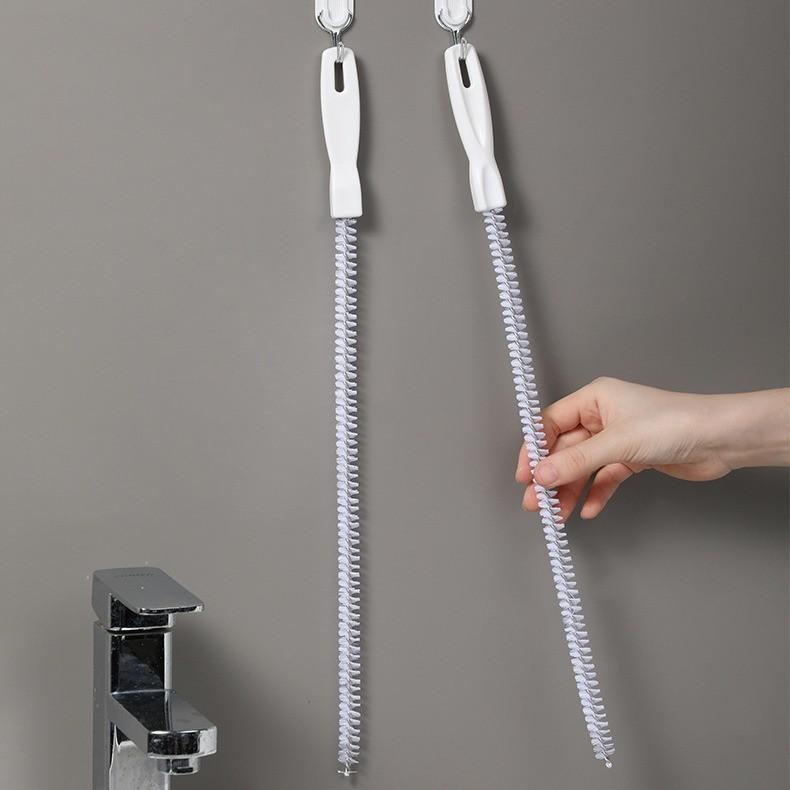 Cleaner Sink Drain Brush With Spiral Bristles For Effective Clog Removal