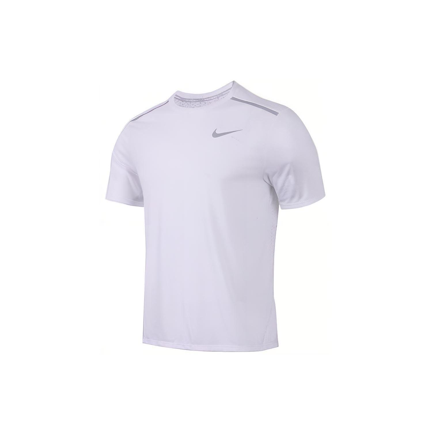 Men s Nike Solid Color Quick Dry Logo Breathable Sports Training Short Sleeve White T-Shirt 892814-100 XXL