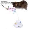 Automatic Cat Toy Interactive Exercise Cat Toy Electric Automatic Rotating Toy with Feathers Funny Playing Toys