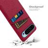 For Google Pixel 9/Pixel 9 Pro Phone Case 2 Card Holders Cloth Texture Back Cover