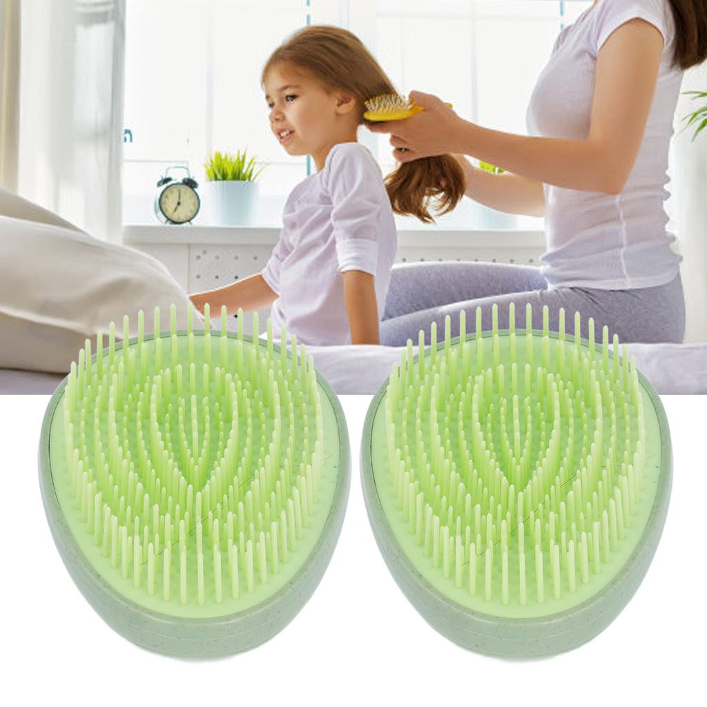 4PCS Egg Shape Hair Brush Portable Travel Dry Wet Hair Brush Soft Teeth Massage Shampoo Comb for Sal