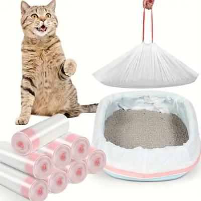 Giant Cat Litter Box Liner, Durable Cat Litter Bag, Extra Thick with Drawstring, Suitable for Pet Cats, Practical Pet Product, Strong Absorbent
