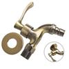 Luxuriöser Antik-Bronze-Wasserhahn für Waschmaschine Vintage Garten Deko