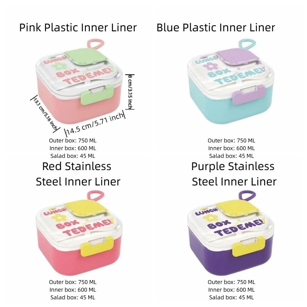 Stainless Steel Food Container Leak-Proof Portable Lunch Box  For Children Workers