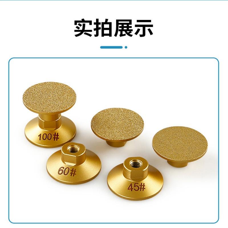 2 Inch Angle Grinder Flat Grinding Head For Stone Marble Quartz Stone Ceramic Tile Trimming Joints Polishing, Sanding Pads