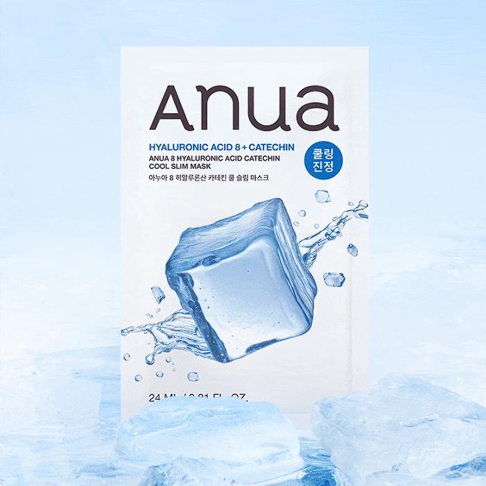 Anua 8 Kwas Hialuronowy Katechina Chłodząca Maska Wyszczuplająca 24ml