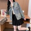 Chic Women's Denim Jacket - 2025 Autumn/Winter Loose Fit, Versatile Style