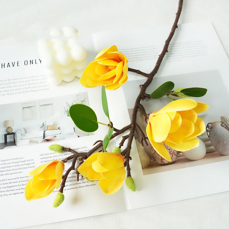 Artificial Flower Realistic Design Flower Bouquet Silk Flower Long-lasting For Living Room Gift Wedding Decoration