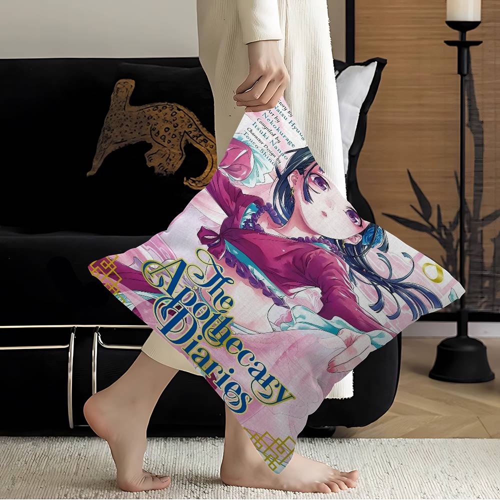 Anime The Apothecary Diaries Pillow Gift Home Office Decoration Bedroom Sofa Car Cushion Cover Case 45x45