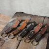 Handmade Genuine Leather Car Key Bag - Classic Retro Style