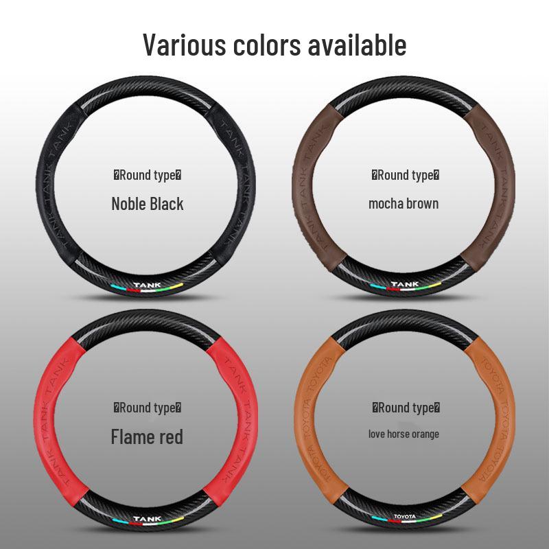 Tank 300 Genuine Leather Steering Wheel Cover: Anti-Slip, All-Season Grip for 400Hi4t, 500, 700 Models