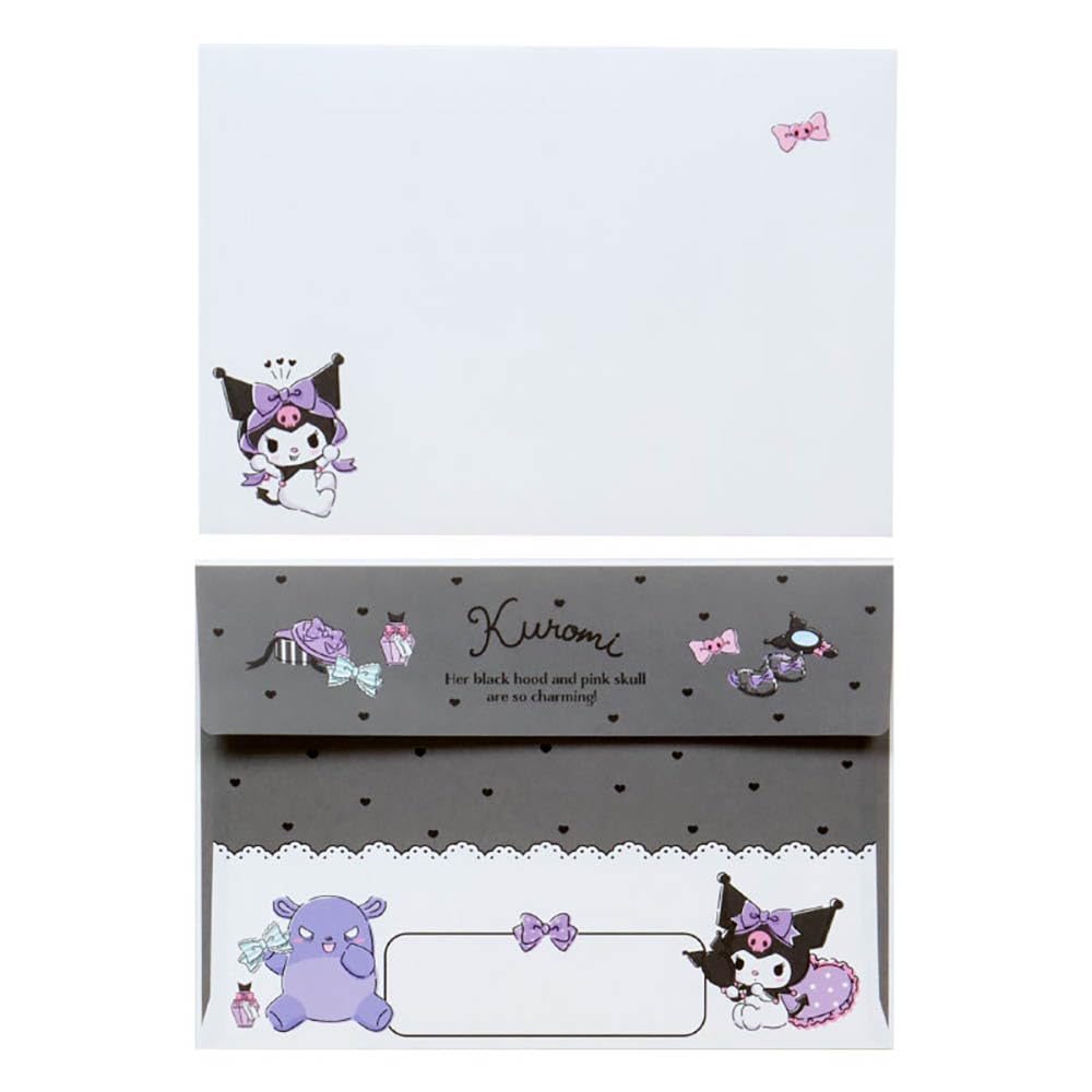 Sanrio Letter Set 16cm X X 22cm 493937 Character-Shaped (Kuromi) Package Approx. (W) 0.8cm (D) (H)