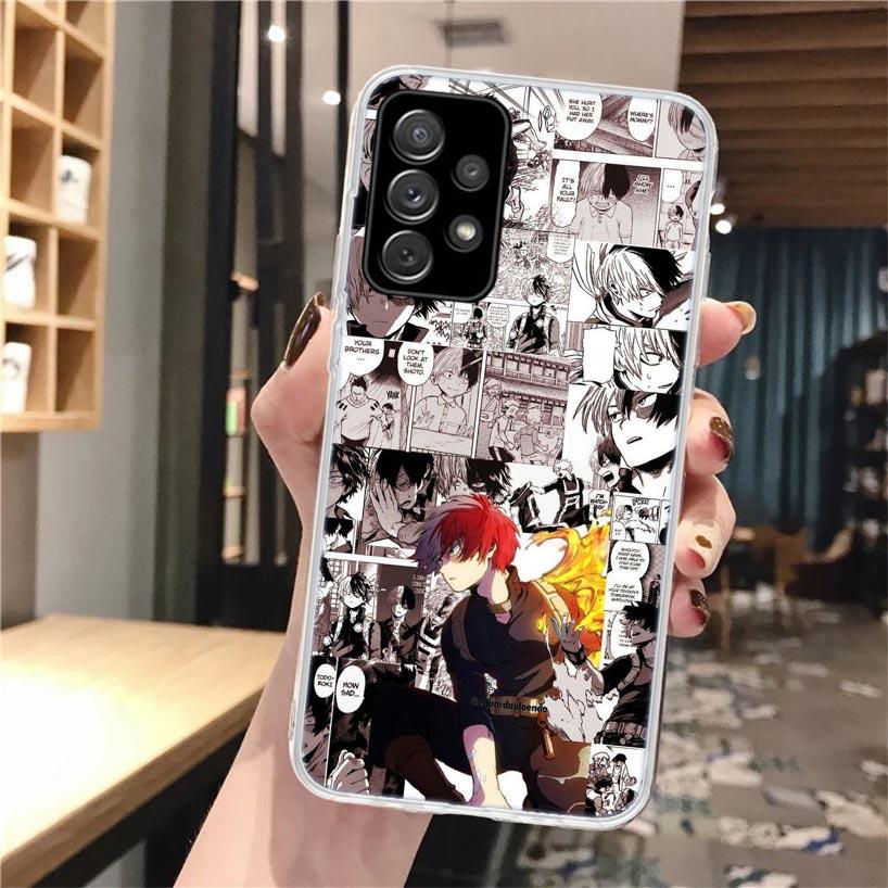 MHA Todoroki Shoto Soft Phone Case For Samsung Galaxy A16 A26 A36 A56 A15 A14 A13 A55 A54 A53 A35 A34 A33 A25 A24 A23 A05S A04S