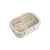 Wheat Straw Lunch Box With Soup Bowl For Office Workers And Students Packaged Food Storage