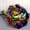 1 Stück Bunter Pop-Art-Charakter Outdoor-Regenschirm - Automatisches Öffnen/Schließen, Tragbares Dreifach faltbares Design, 8-Rippen-Eisenrahmen, Ideales Geschenk für Fans, Tra