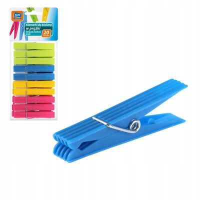 Striped Clothespins 20 Pcs
