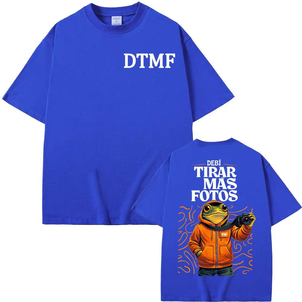 Rapper Debi Tirar Mas Fotos DTMF 2026 Merch Tee Shirt Summer Vintage High Quality T Shirt Unisex Women Short Sleeve Cotton Tshirts