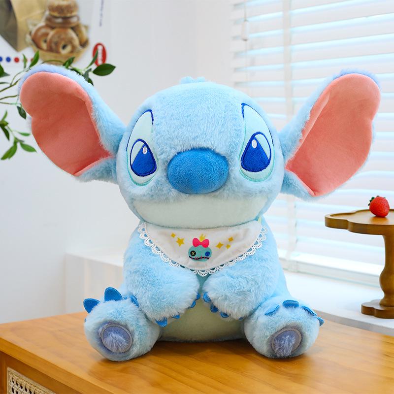 Sakura Pink Stitch Plush Toy with Flowers - Valentine's Day Gift for Girls