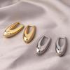 Elegant Minimalist U-Shaped Hoop Earrings - Sleek Design for Women