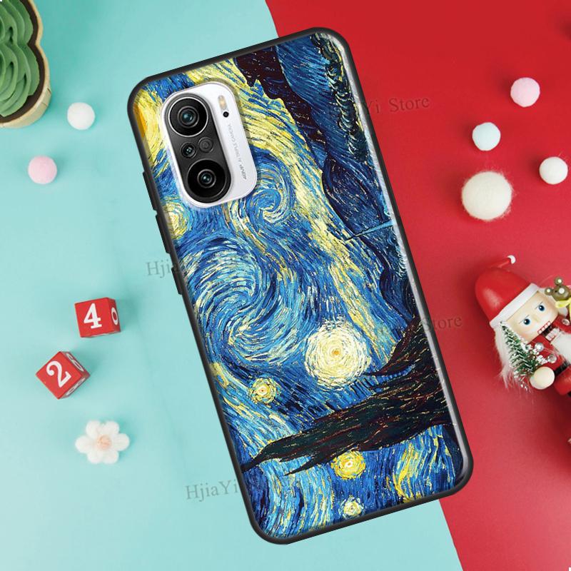 Van Gogh Starry Night Case For Xiaomi 11T 12T Pro 12X 12 13 Lite Cover For POCO X5 X3 X4 F5 Pro F3 F4 GT M5s C40