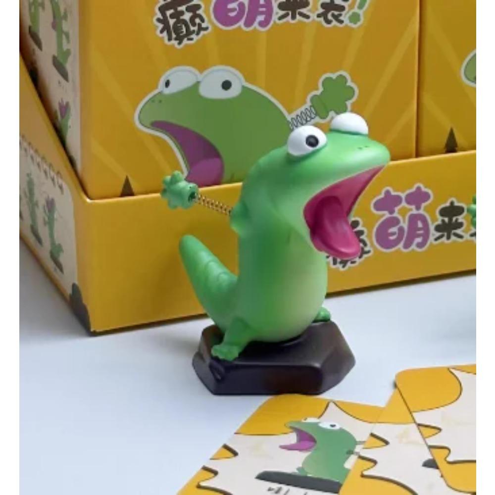 Hoppers Tom Lizard Blind Box Anime Peripheral Creative Toy Green Lizard Cute Cartoon Desktop Decoration Friend Gift